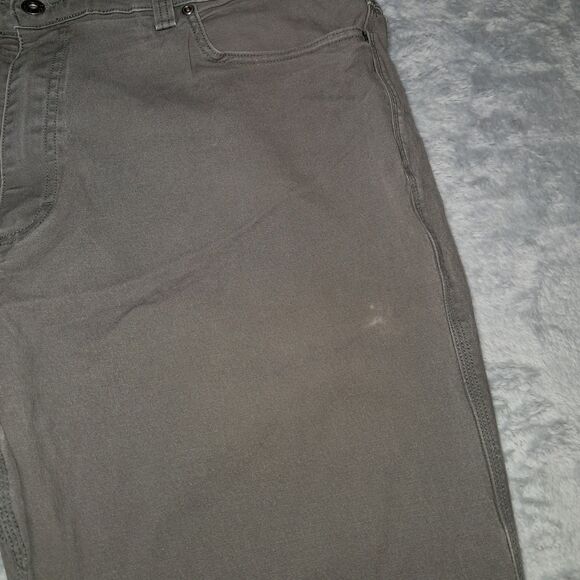 Duluth Pants Mens 42x30 Green Flex Fire Hose Cargo Measures 41x28 Canvas Chore - Picture 3 of 11